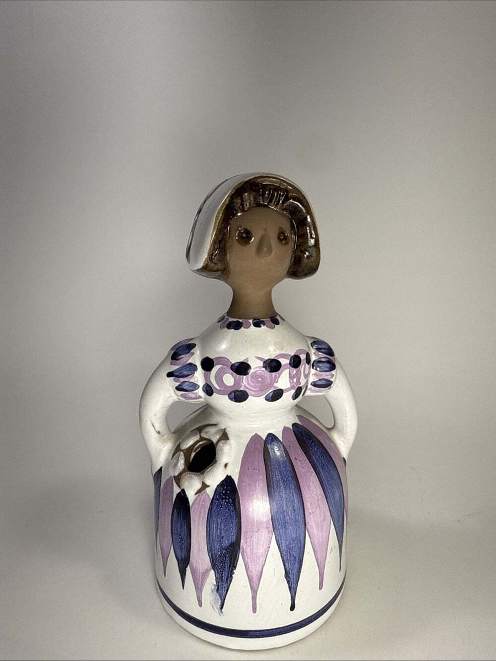 Deco Helsingborg Kurt Nilsson Ceramic Flower Vase Purple Woman Sweden Keramik L2 - Picture 4 of 8